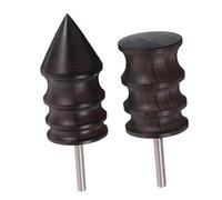 SOIMISS 2Pcs Wooden Handicraft Edge Burnisher for DIY Leather Polishing and Buffing Smooth Friction Polishing Tool for Crafting Unique Leather Products