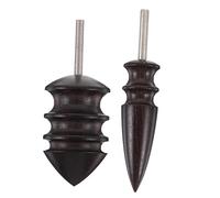 SOIMISS 2Pcs Wooden Leather Burnishing Head for Rotary Tools Polishing and Grinding Burnisher Tips Smooth Surface DIY Leathercraft Tool for Edge Finishing and Craft Polishing