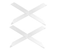 SOIMISS 2pcs X-Shaped Acrylic Book Holder Transparent Reading Stand Multi-Functional Desktop Rack for Cookbooks Music Scores Magazines and Albums