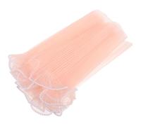 SOIMISS 3.65m Pearl Wave Yarn Mesh Floral Paper Pink Mesh for Flower Bouquet Wrap for Valentine Day