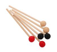 SOIMISS 3 Pairs Drum Mallet Sticks for Xylophone and Percussion Instruments, Sturdy Wooden Construction with Comfortable Grip, Suitable for Beginners and Small Drums