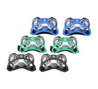 SOIMISS 3 Pairs Foot Tambourines with Straps Vibrant Bell for Adults for Stage Performance Dance Fitness and Entertainment Activities