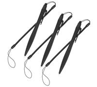 SOIMISS 3 Pcs Resistive Stylus Pens with Anti-lost Retractable Lanyard for Drawing and Writing on Touch Screens Compatible with Tablets and Smartphones Black