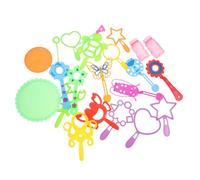 SOIMISS 3 Sets Colorful Bubble Wands Set of Bubble Making for Outdoor Activities Parties and Weddings Creates Giant and Romantic Various Rainbow Colors the Sun Random Color