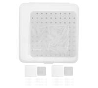 SOIMISS 3 Sets Fireproof Pad for Pottery Artists Set with Refractory Nails | Microporous Plastic Structure, for Ceramic Firing Projects and Kiln Use, White Support Parts for Tiles