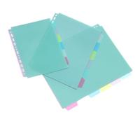 SOIMISS 3 Sets PP Binder Dividers with Tabs for Loose-Leaf Notepad Organizers Multipurpose Index Separators for Office School Reports and Presentations