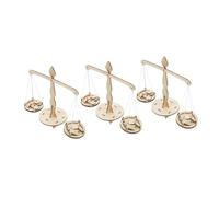 SOIMISS 3 Sets Wooden Balance Math Kits Educational DIY Measurement for Stem Learning Science Experiment Game for Attention and Brain Development
