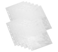 SOIMISS 30 Sheets Photo Sleeves Clear Photo Protectors for Binders Archival PP Material Side Loading Postcards Recipe Cards