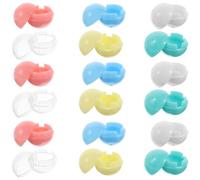 SOIMISS 30pcs 25mm Mini Empty Capsules Round Plastic Balls for Vending Machines, Christmas Party Favor, Classroom Treasure Box Prizes, Multi-Color Set (White, Blue, Green, , Yellow, Pink)