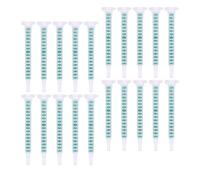 SOIMISS 30pcs Ab Glue Mixing Tube Static Bayonet Epoxy Resin Nozzle Applicators 16-Point Two-Part Adhesive Dispenser for Industrial Filling and Resin Mixing