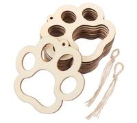 SOIMISS 30pcs Eco Friendly Wooden Pendants with Cotton Ropes Hanging Wood Slices for DIY Crafts Graffiti Festive Decorations and Creative Gift Ideas