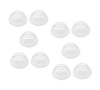 SOIMISS 30pcs Fillable Ornaments Plastic Dome DIY Candy Cloche for Christmas Village Decorations Globe Hemisphere Covers Home Craft Decor