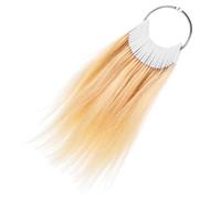 SOIMISS 30pcs Hair Color Sample Rings for Dyeing Testing Salon Use Realistic Hair Strands Comprehensive Color Chart for Hairdressers and DIY Styling Experiment