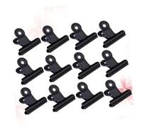SOIMISS 30pcs Metal Binder Clips Black Strong Spring Fixing Clips for Office Paperwork Organization Home and Restaurant Stationery Supplies