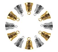 SOIMISS 30Pcs Mini Jingle Bell Pendants Set - Small Golden and Silver Craft Bells for Mobile, Wedding Favor Charms, Macrame Decorations, and DIY Home Décor Accents