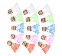 SOIMISS 30pcs Multi Color Large Head Shuttlecocks for Foam and Plastic Beginner Friendly Indoor Outdoor Badminton Birdies and Portable for Exercising and Sports Training