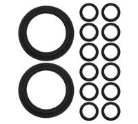 SOIMISS 30pcs Reverse Sensor Rubber Seal Rings with Mounting Base for Parking Sensor and Rear Radar Probe, Black Rubber Gasket with All-weather Endurance and Easy Installation for Car Rear