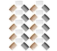 SOIMISS 30pcs Small Side Clips Parting Comb 14 Teeth Plastic Lightweight Hair Combs Styling Elegant Design for Women Traveling and Daily Use