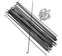 SOIMISS 36 Sets 14G J Bend Steel Bike Spoke Nipple Off Road Bicycle Wheel Replacement Terrain Cycling Repair Hardware Tool Accessory Front Rear Hub Tire Rim Build Component Part Fast 260 Millimeters