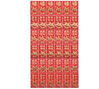 SOIMISS 36PCS 2026 Chinese New Year Red Envelopes Hong Bao 6 Gold Embossed Horse Patterns 9x16.5cm Traditional Lunar New Year Cash Packets for Spring Festival Wedding and Lucky Money