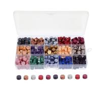 SOIMISS 375pcs Colored Wax Seal Beads Kit for Wedding Invitations DIY Crafts Retro Fire Seal Stamp Beads with Rich Texture for Letter Envelopes Sturdy Wax Material for Memorable Keepsakes