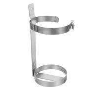 SOIMISS 3kg Fire Extinguisher Mount Bracket Stainless Steel Wall Holder with Space-Saving Design and Easy to Install for Home Use and Workshop