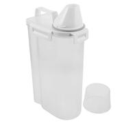 SOIMISS 3l Plastic Laundry Powder Container Leakproof Detergent Storage Box with Measuring Cup Large Capacity Airtight Organizer for Laundry Room