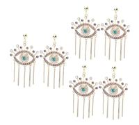 SOIMISS 3pairs Fashion Rhinestones Long Tassel Earring Dangler Hoops for Women Girls Boho Jewelry for Girlfriend