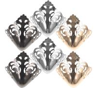 SOIMISS 3Pairs Metal Shoes Pointed Protector High Heels Toe Cap Cowboy Boot Tips Elegant High Heels Tip Cover