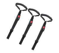SOIMISS 3pcs Adjustable Car Door Assist Handles for Seniors and Handicapped, Ergonomic Black Webbing and Plastic Grab Bars Providing Dependable Support and Universal Compatibility