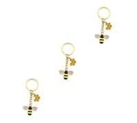 SOIMISS 3pcs Adorable Bee Pendant Key Chain for Bags Durable Bee Hive Ornament for Decoration Unique for Lightweight and Versatile Accessory