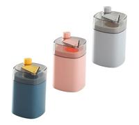 SOIMISS 3Pcs Automatic Pop-up Toothpick Holders with Fruit Picks Container Portable Eject Kitchen Gadget for Home Restaurant Party Accessories PP Material