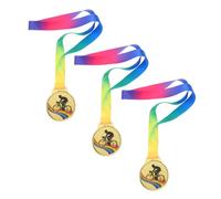 SOIMISS 3pcs Bicycle Race Medals with Lanyards Lightweight Metal Cycling Awards for Sports Competitions Commemorative Keepsake for Cyclists and Racing Events