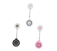 SOIMISS 3pcs Breast Watch Pocket Watch Hanging Decor for Doctor for Women Easy-Pull Clasp for Professionals the Go