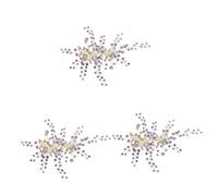 SOIMISS 3pcs Bridal Headpiece Pearl and Rhinestone Accents Elegant Leaf Design Wedding Hair Accessories for Bride for Parties Proms and Anniversaries Lightweight and Durable Easy to Style