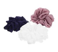 SOIMISS 3pcs Chiffon Hair Scrunchies for Women and Teens Comfortable Elastic Hair Bobbles with Elegant Design Suitable for All-day Wear Summer Birthday Present Random Color