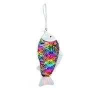 SOIMISS 3pcs Creative Mermaid Change Bag Stylish Sequin Handbag for Cash and Cosmetics Unique Fish Shape Clutch Purse Two- Design Adorable for Girls and Women