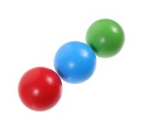 SOIMISS 3pcs Croquet Balls Set Wooden Outdoor Sports Balls Replacement for Backyard Lawn Games Garden Play Accessories in Red Blue Green for Family Fun and Teamwork