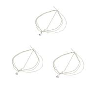 SOIMISS 3pcs Crystal Tassel Forehead Chain for Women Elegant Water Drop Shape Bridal Hair Band Delicate Rhinestone Hair Accessories for Weddings Parties and Special Occasions