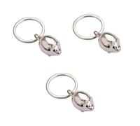 SOIMISS 3pcs Cute Pig Keychain Pendant Bag Keyring Tassel Fashionable Decor for Car Phone Purse