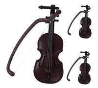 SOIMISS 3pcs Doll House Mini Violin Instrument Models Miniature Violin Modeling Craft for Dollhouse Accessories and Display