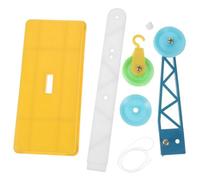 SOIMISS 3PCS Educational Pulley with Stand for Physics Learning Teaching Model for Hands Science Experiments for Primary School Mechanics and Force Concepts Random Color