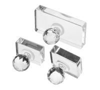 SOIMISS 3pcs Eyeshadow Pressing Tool Set Acrylic Eye Shadow Stamp Tool for Highlighter and Blush Makeup for Beginners and Professionals Makeup Accessory for Beauty Enthusiasts