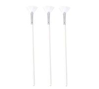 SOIMISS 3pcs Fan Shape Mask Brush Comfortable Grip for Facial Mask Application Professional Skin Care Tool for Smoothing and Even Coverage