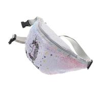 SOIMISS 3pcs Gradual White Sequin Waist Pack Crossbody Bag for Girls Stylish Shiny Shoulder Bag for Students for Daily Use Shopping and Leisure Activities