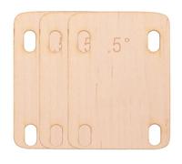 SOIMISS 3pcs Guitar Neck Shims Wooden Guitar Neck Plate Straight Edge String Instrument