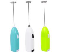 SOIMISS 3pcs Handheld Electric Epoxy Resin Mixer Stirrers DIY Spiral Mixing Sticks for Crafting Epoxy Resin with Green Blue White Colors Battery Not Included