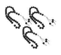 SOIMISS 3pcs Handmade Islamic Prayer Bead Bracelet Stylish Portable Rosary Beads for Men Women Lightweight Religious Jewelry for Prayer and Spiritual Reflection