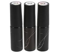SOIMISS 3pcs High Density Metallic Nail Gel Polish Liner in Silver with Quick UV LED Cure and Enhanced Adhesion for Professional Nail Salons and Parties and Fine Line Manicure