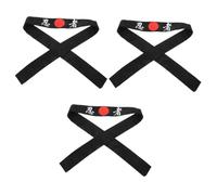 SOIMISS 3pcs Japanese Samurai Headband Versatile Hachimaki Tie for Cosplay Sports Cooking Comfortable Sweat-absorbing Breathable Fits for Chefs Ninjas Events